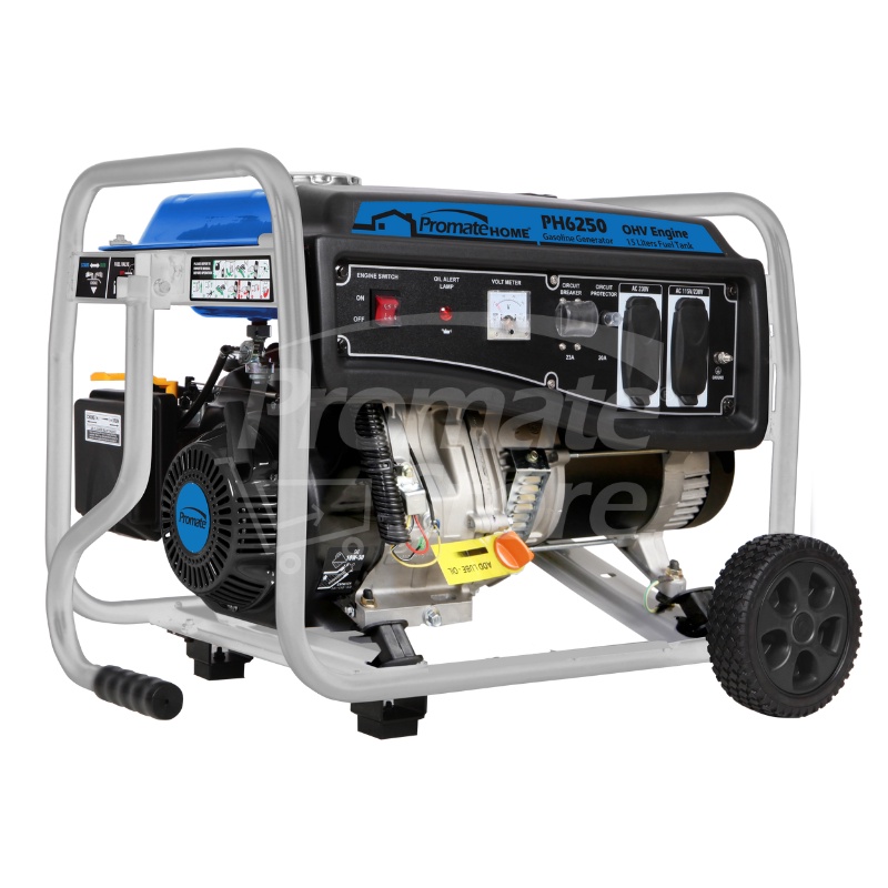Promate PH6250 Gasoline Generator 6kVa | 5000W/6250W | 10HP OHV ...
