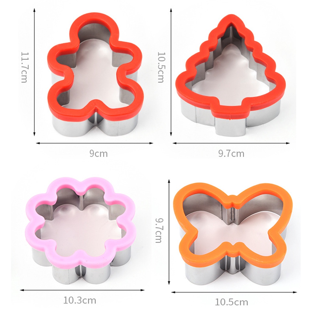 Ready Stock Stainless Steel Sandwich Cutter Cartoon Dinosaur Rabbit ...