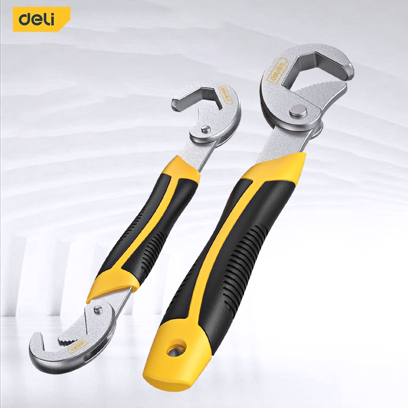 Deli 2PCS Multifunction Universal Adjustable Wrench 9-32mm Adjustable ...