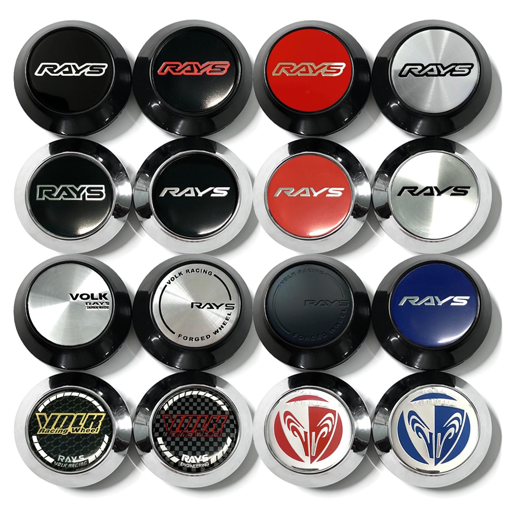4pcs 60mm Car sport rim wheel cap VOLK RACING RAYS Volk Racing Rays ...