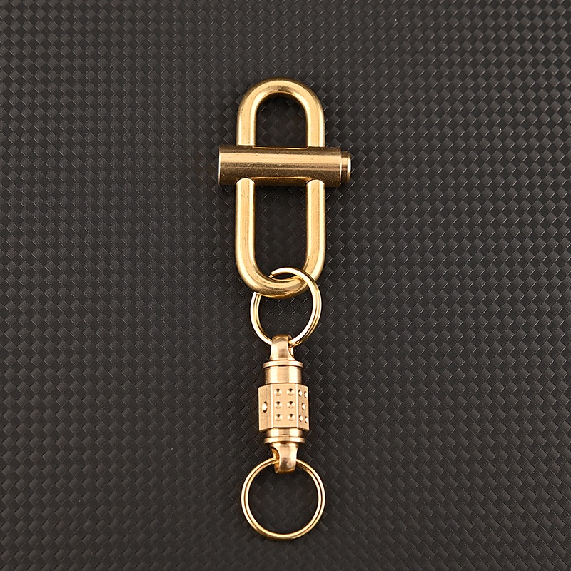 CNEDC Brass Rotary Universal Joint Keychain Quick Removal of Car Key ...