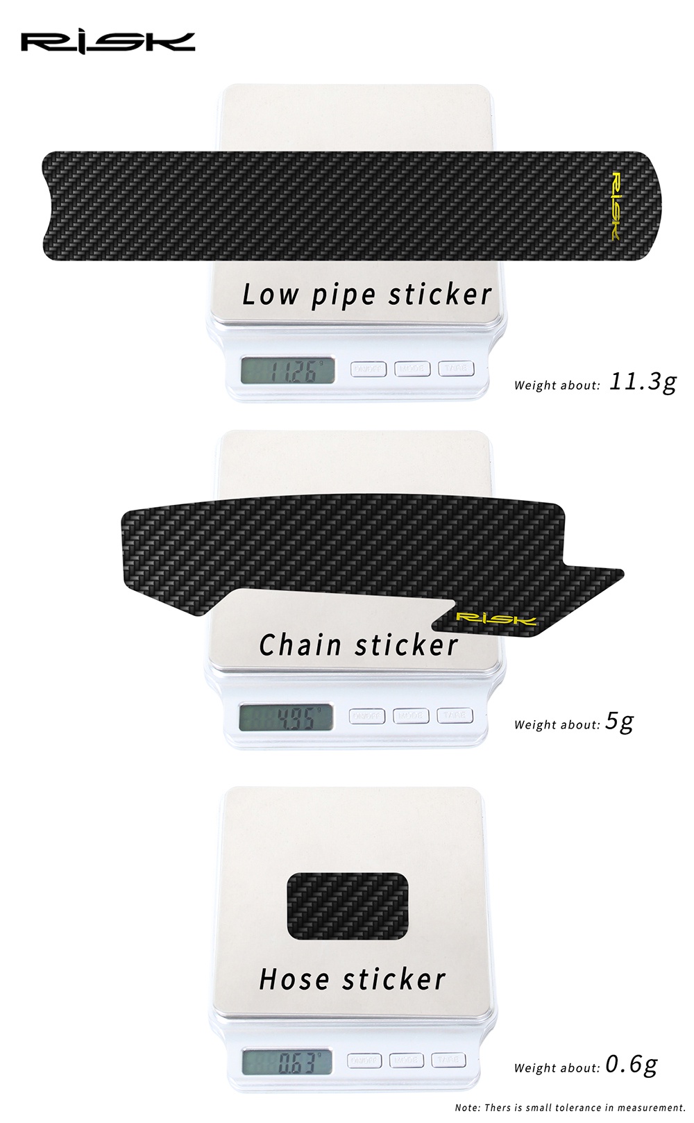 RISK Bicycle Chain Protective Sticker Frame Anti-scratch MTB Road Bike ...