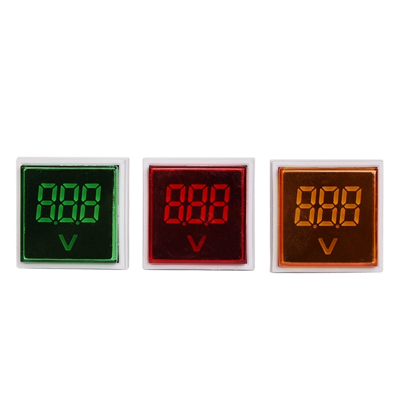 22mm LED Voltmeter Signal Lights Digital Display Gauge Volt Voltage ...