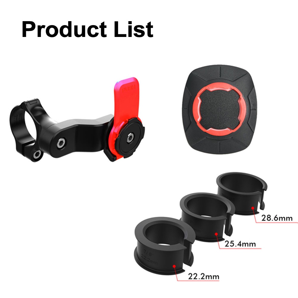 Supporto Telefono 360° Per Manubrio Moto Bici Bici B-SPIN – Regolabile Nero