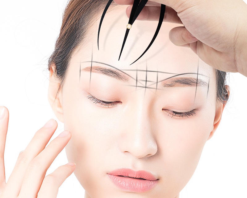 Tattoo Positioning Ruler Eyebrow Measurement Standard Around Symmetry ...