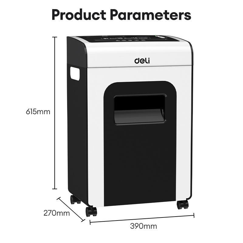 Deli Paper Shredder A4 Paper Shredder Machine Automatic Heavy Duty ...