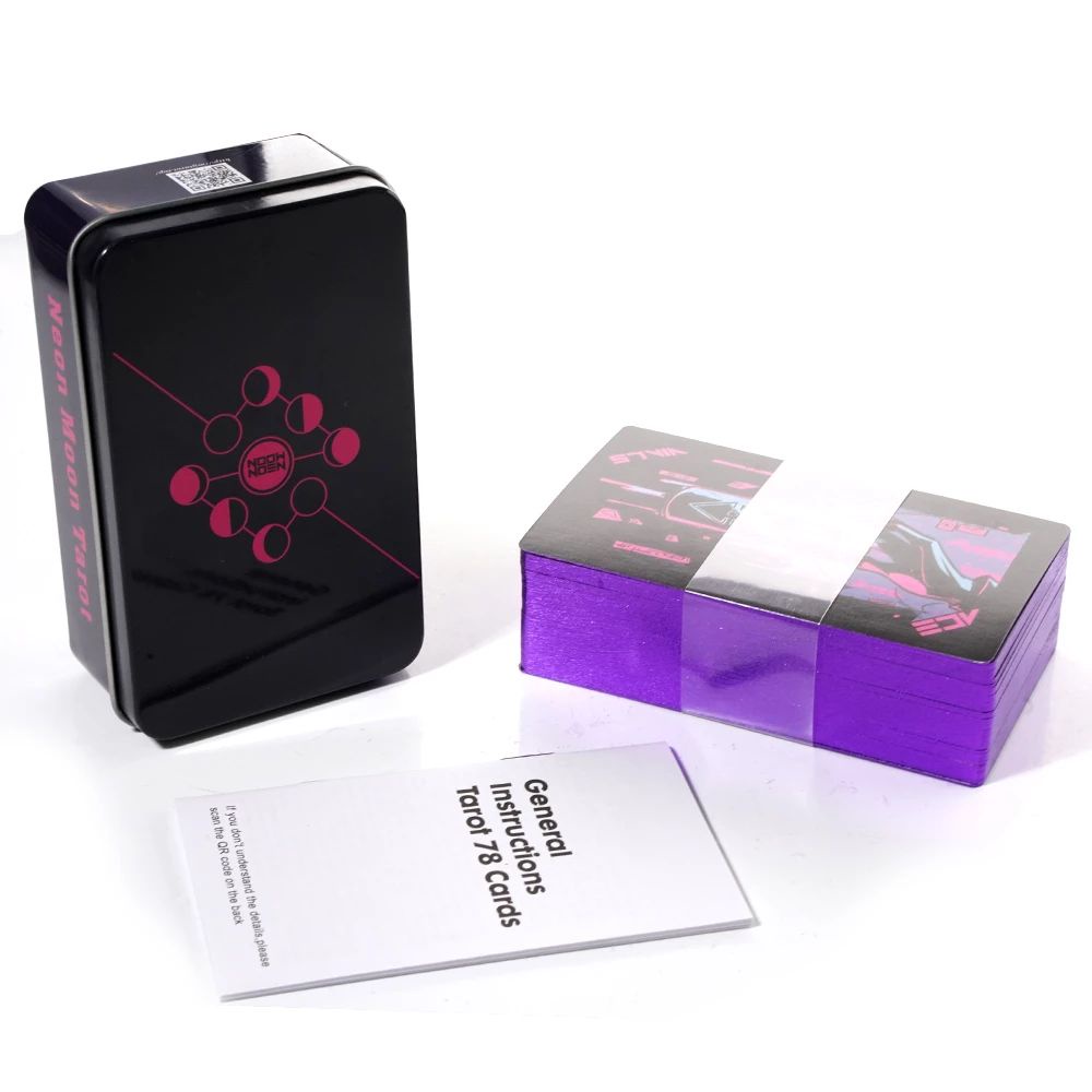 Nifoki Iron Box Neon Moon Tarot Deck Shopee Philippines