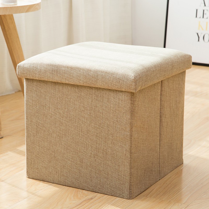 Footrest Foldable Storage Box/Storage Stool 30*30*30cm Foot Seat ...