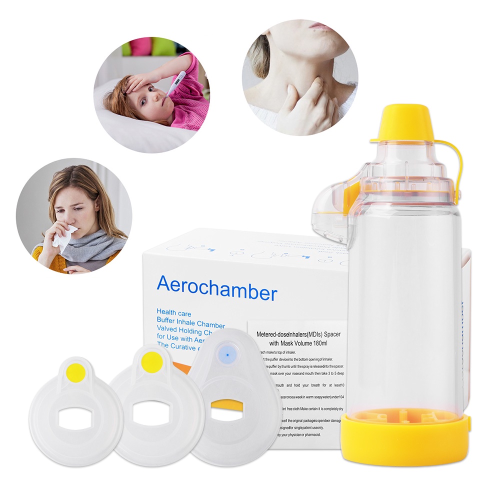 Salorie Aerosol Chamber Asthma Inhaler Spacer Devices For Adult/Child ...