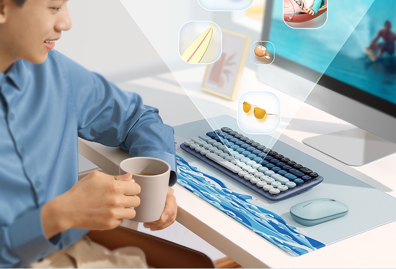 Ugreen FUN Bluetooth wireless rechargeable mechanical keyboard 84 keys ...