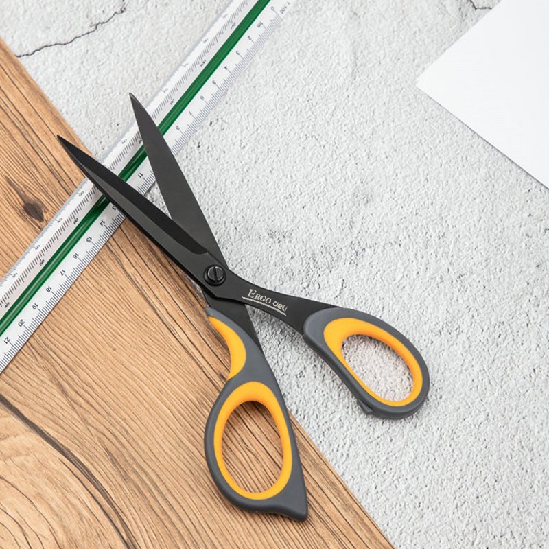 Deli Stainless Steel Scissor Household Multi-functional Scissor Office ...