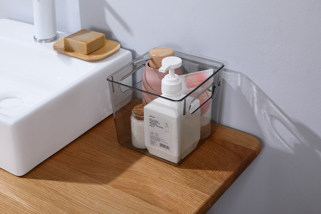 MINISO Transparent Series Square Storage Box Small | Shopee Philippines