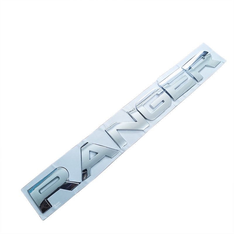 1 x ABS Black/Red/Silver RANGER Logo Car Auto Trunk Lid Emblem Badge ...