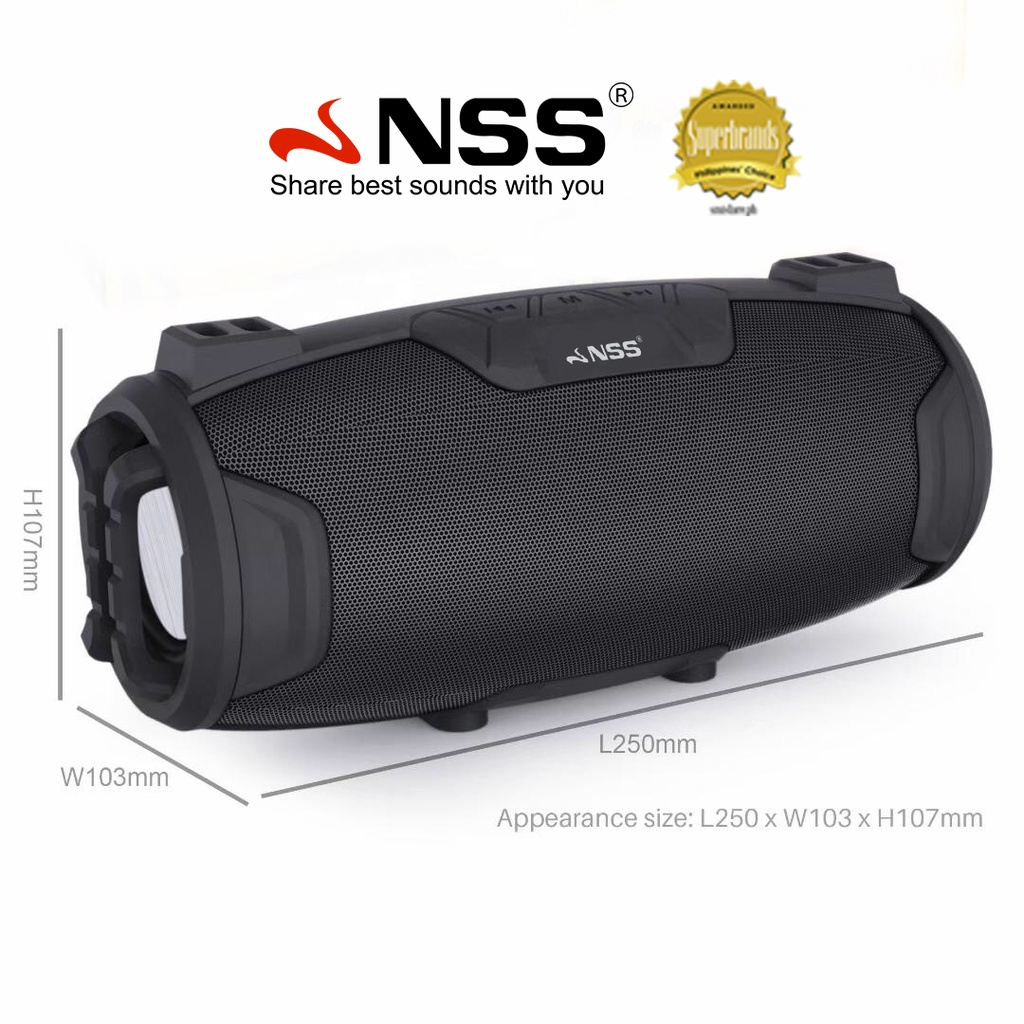 NSS Portable Bluetooth Speaker Karaoke System Outdoor Speaker USB AUX ...