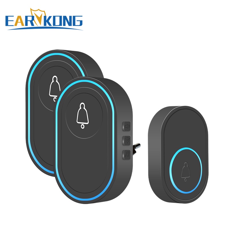 Smart wireless home buzzer, 300m remote control waterproof welcome ...