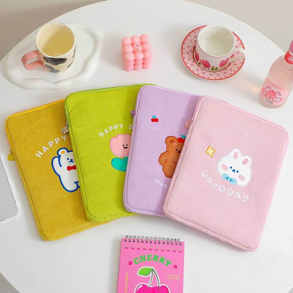 Cute plush Laptop Bag cartoon Laptop pouch Korean creative Tablet bag ...