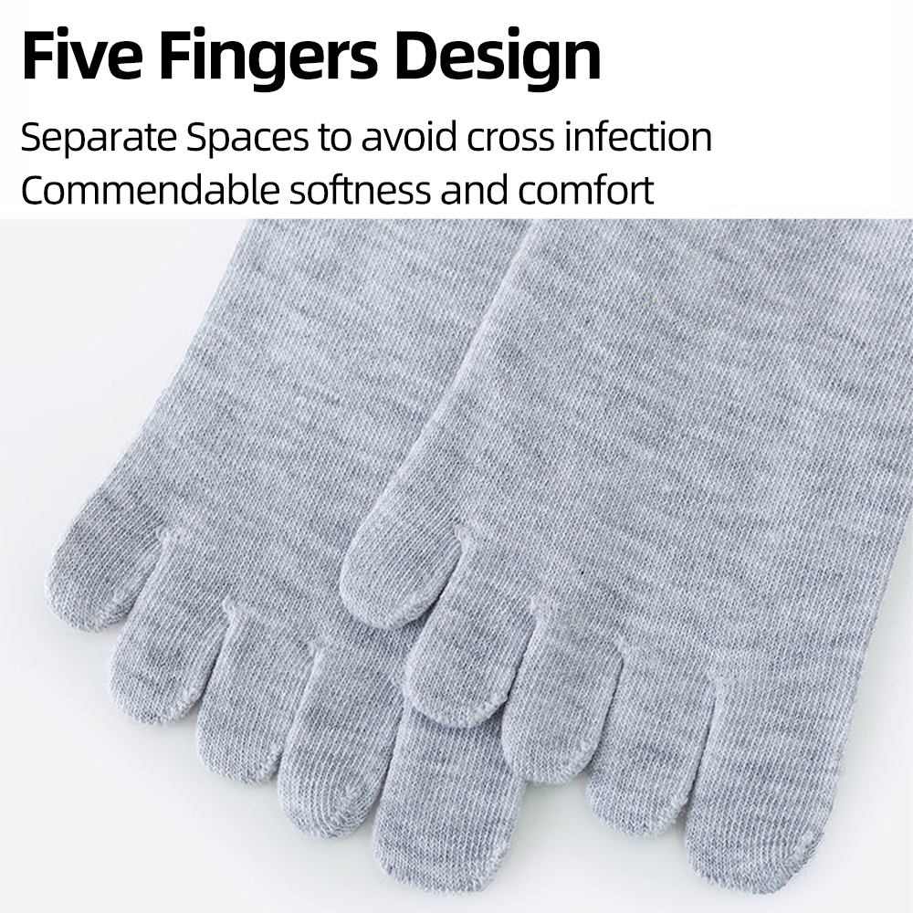 Five-Finger Socks,Mid-Tube Socks,Breathable Split-Toe Socks | Shopee ...