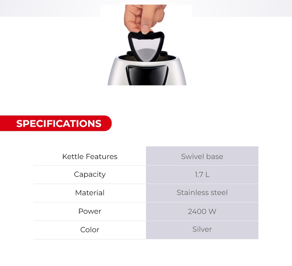 Tefal Good Value Electric Kettle KI150D27 1.7L 7 Cups | Shopee Philippines
