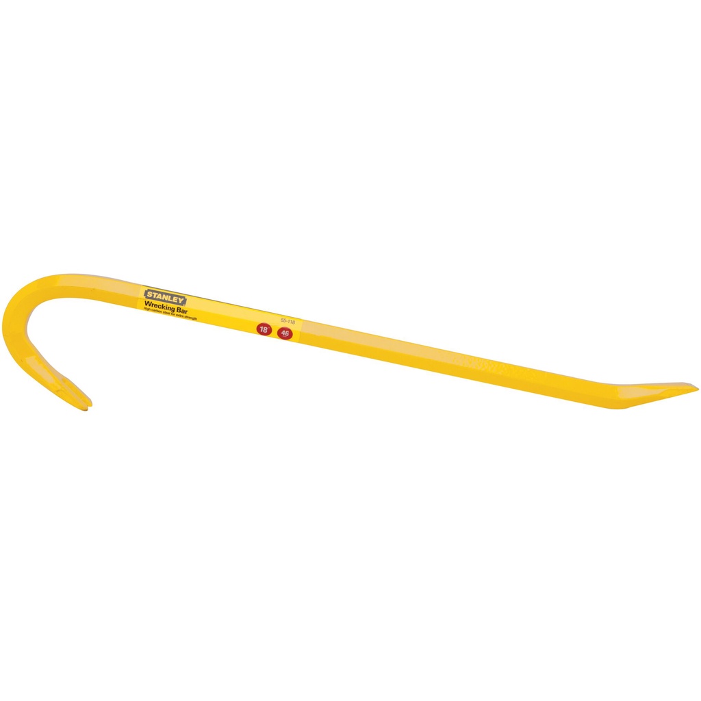 Stanley® 55-118 18 In Forged Hexagonal Steel Ripping Claw Bar (Yellow ...