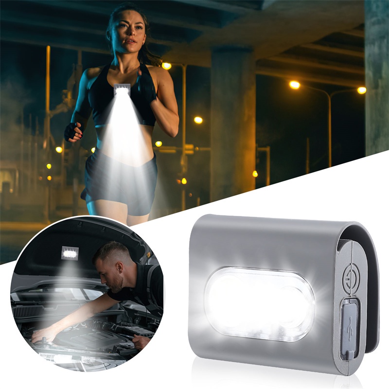 WEST BIKING Night Running Light Usb Rechargeable Jogging Led Lamp Warn ...
