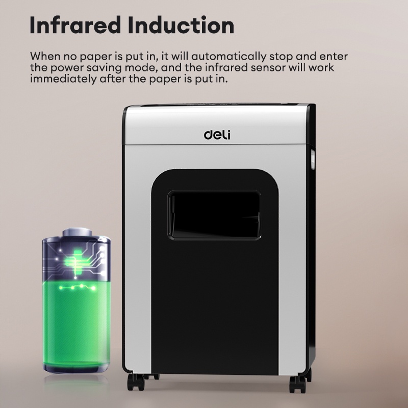 Deli Paper Shredder A4 Paper Shredder Machine Automatic Heavy Duty ...