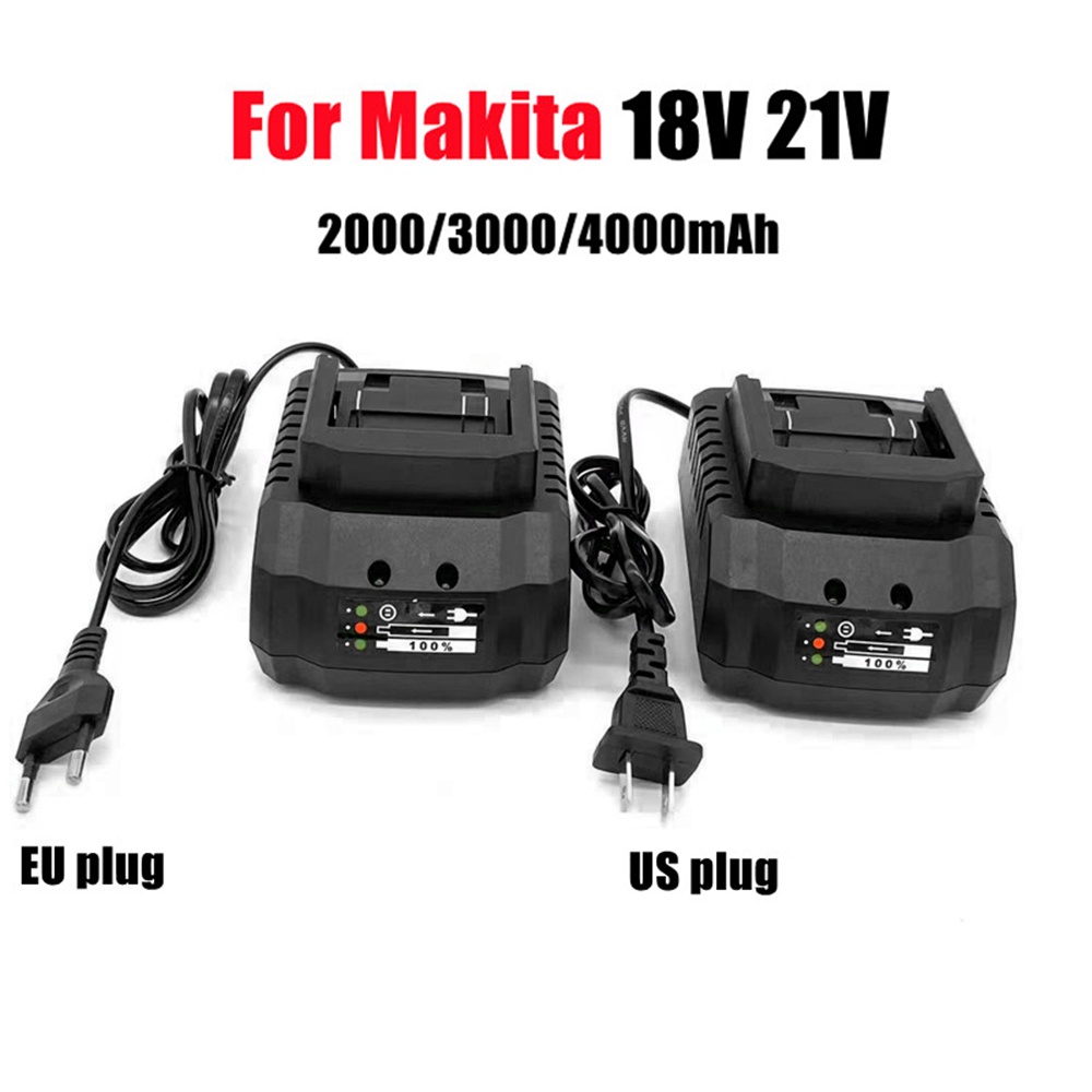 18V 21V 1A Makita Lithium Battery Charger Power Tool Portable Impact Wrench  High Power Battery Smart Fast Charger
