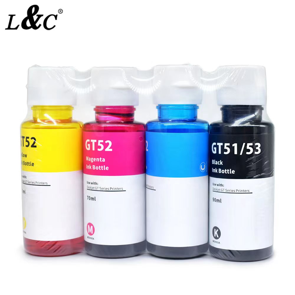 L&C Refill GT51 GT52 Ink Dye Ink For Hp Deskjet Printer 410 319 310 419 ...