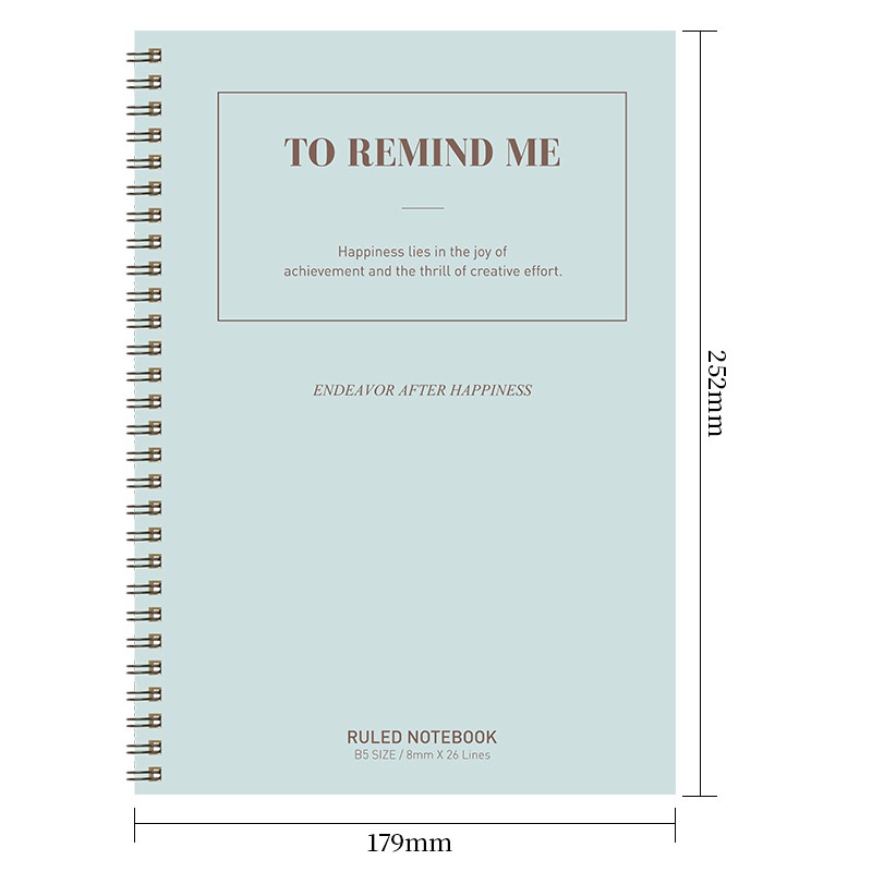 Deli Spiral Ruled Notebook B5-60sheets Binder Notebook Student School ...