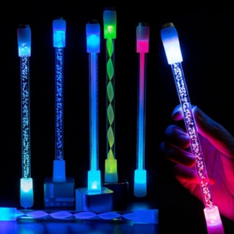 With Light Rotating LED Flash Spinning Pen/0.5mm Funny Rotating Pen ...