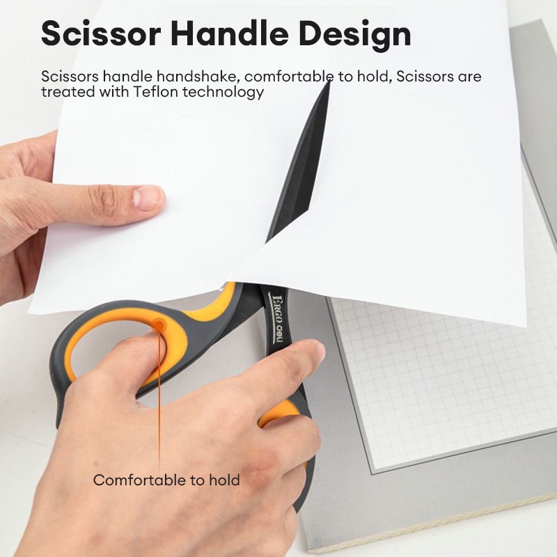 Deli Stainless Steel Scissor Household Multi-functional Scissor Office ...