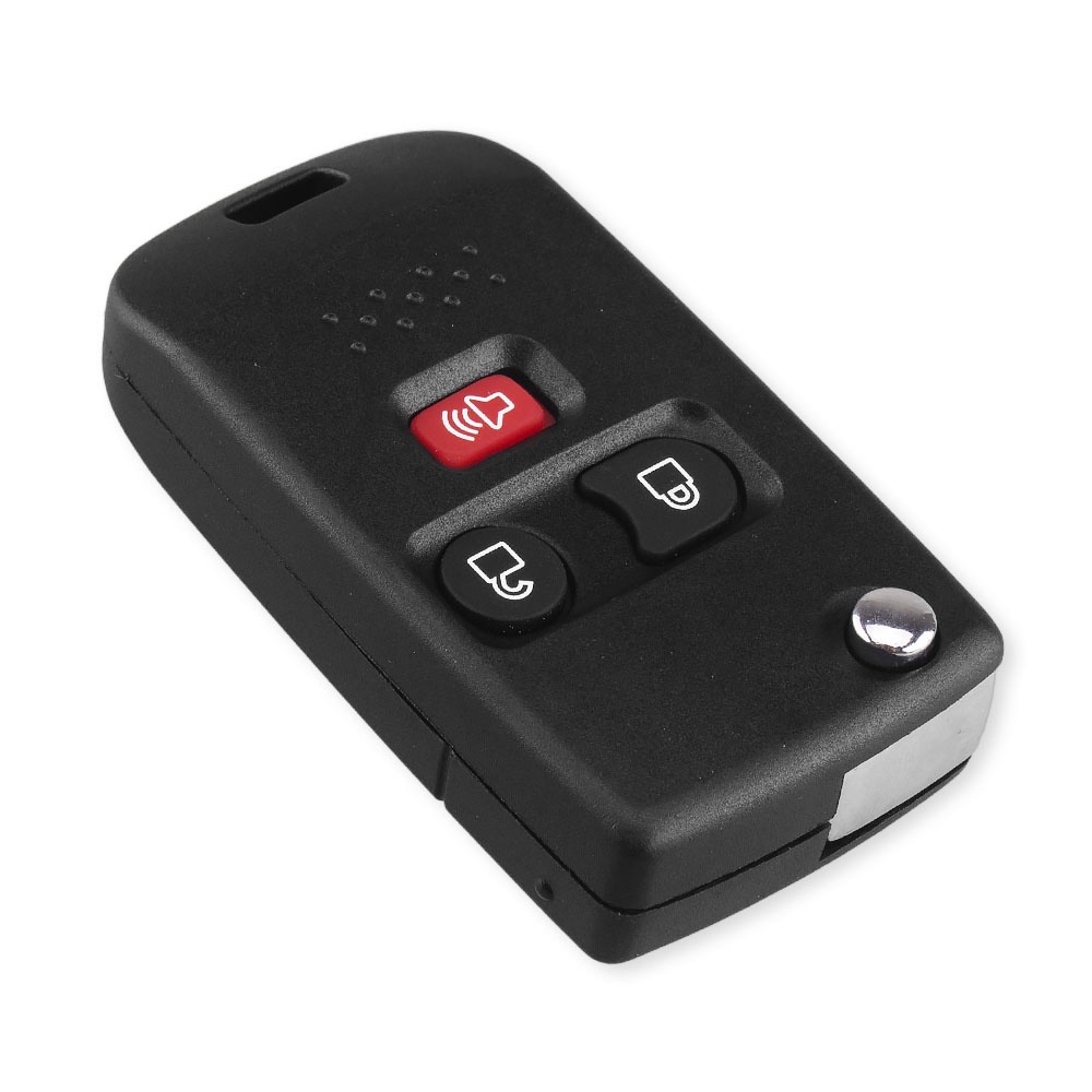 3 folding buttons for car remote flip key shell fob for Ford 2001-2011 ...