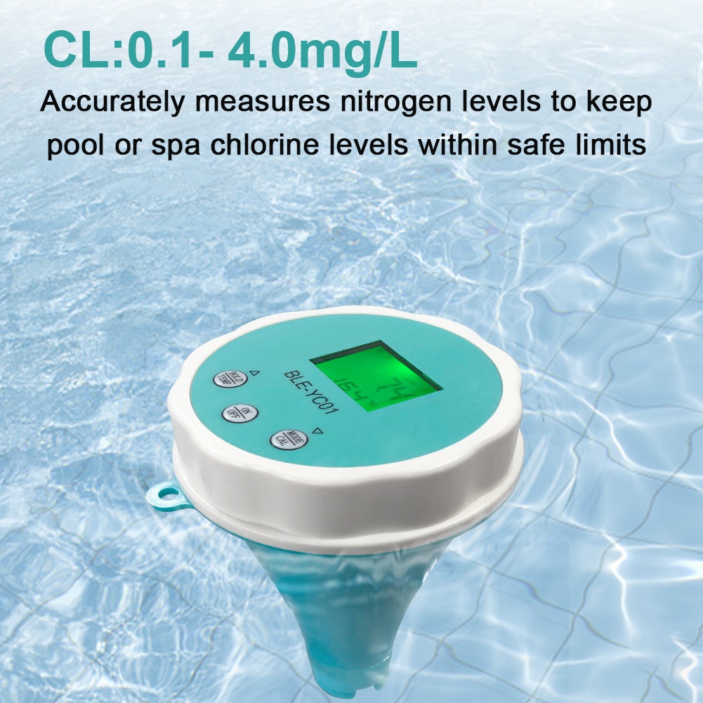 YAGO Smart Bluetooth Chlorine Meter, 6-in-1 PH/TDS/EC/CL/ORP/Temp Meter ...