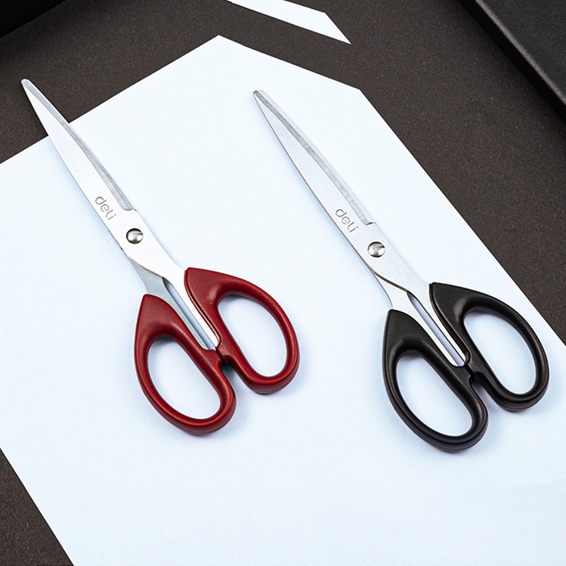 Deli Scissors Stainless Steel School Handmade Stainless Scissors Office ...
