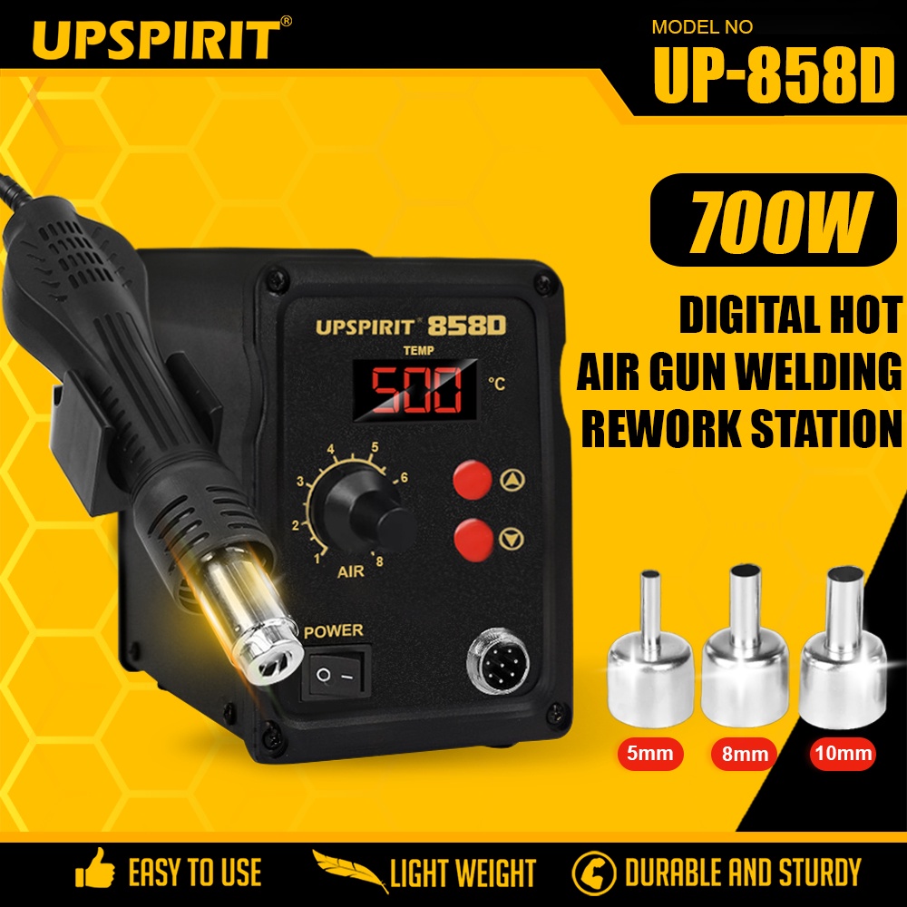 UPSPIRIT Electric 2in1 Digtal LCD Display SMD Soldering Iron Rework ...