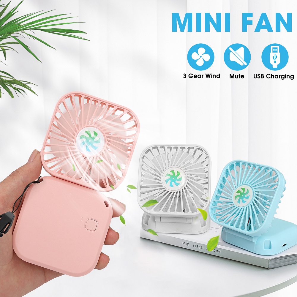 USB Fan Portable Hanging Neck Fan Outdoor Sports Electric Fan Folding ...
