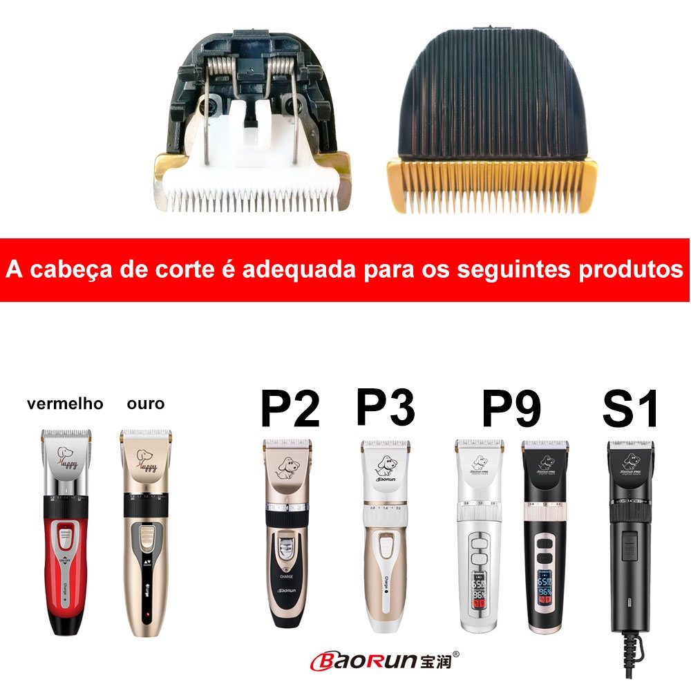 Baorun P9 P3 P2 S1 Pet Hair Trimmer Razor Blade 24 Teeth Animal ...