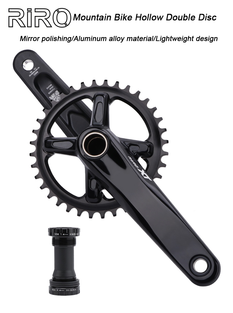 110/127/140/150/155/160mm MTB Crankset Children's Bike Hollow One