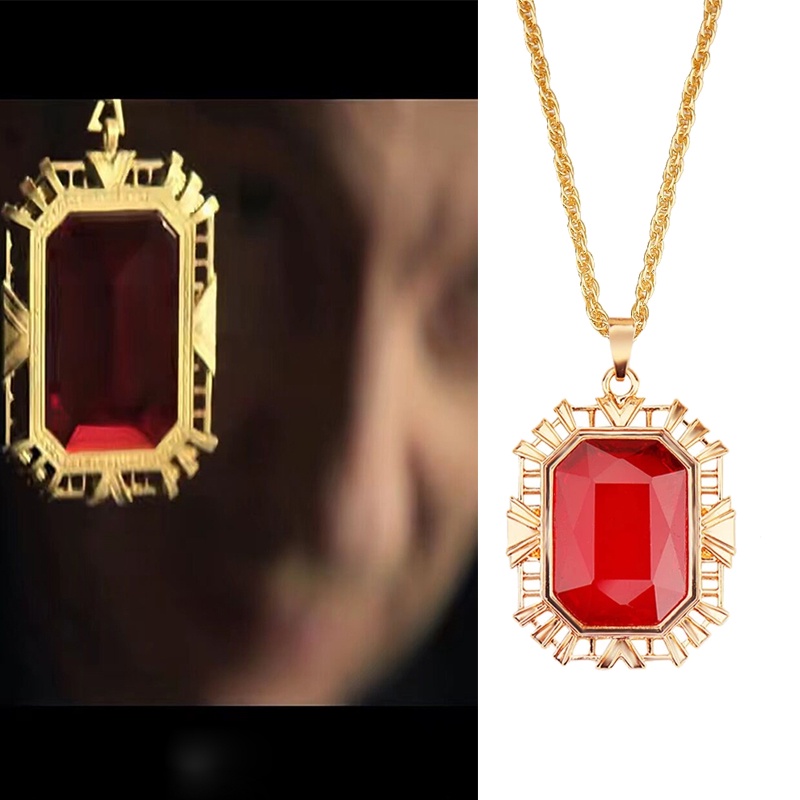 The Sandman Morpheus Red Ruby Pendant Neckalce Cosplay King of Dreams ...