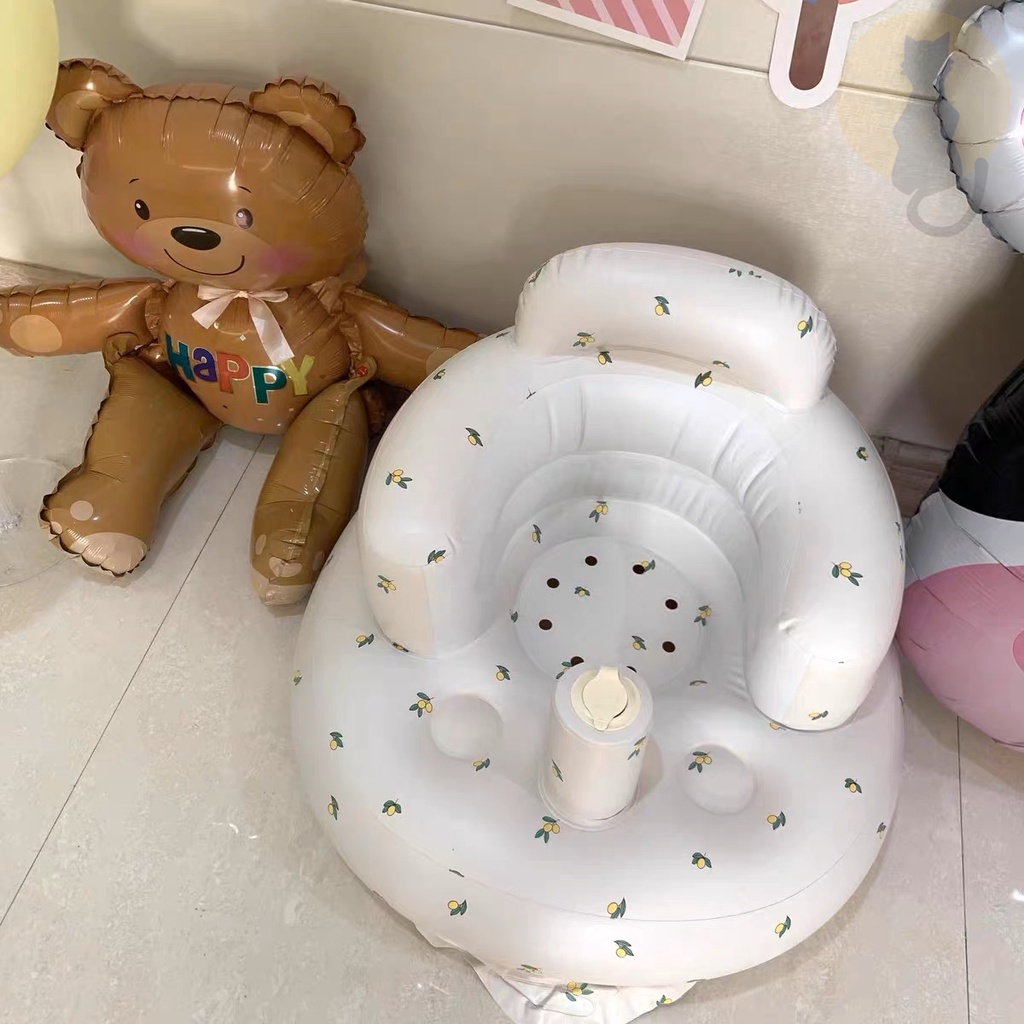 Baby Inflatable Chair Soft Baby Chair Seat PVC Inflatable Sofa Learn ...