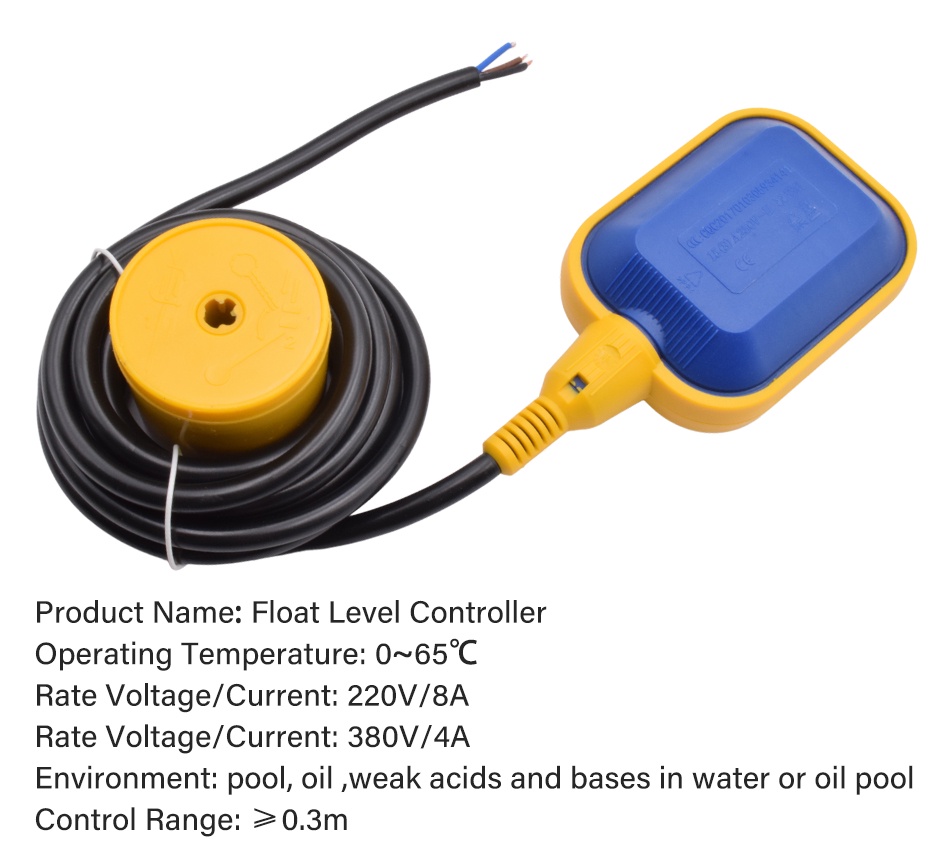 Float Switch 2M 3M 4M 5M Cable Automatic Liquid Fluid Water Level Pump ...