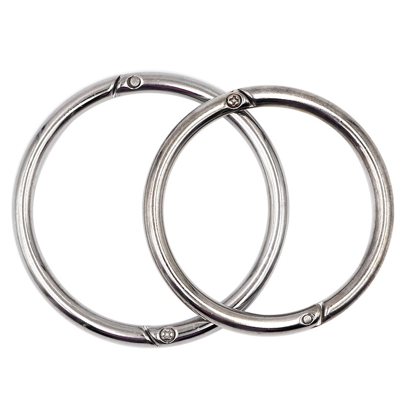 thumbnail interactive-video image 1 of ODM 2.5" Large Circle Stainless Steel Cattle Nose Ring – Bull & Cow Traction Ring 1 of 3