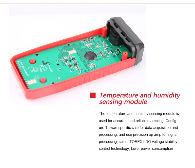 UNI-T UT333S Digital Temperature Humidity Meter Split Thermohygrometer ...