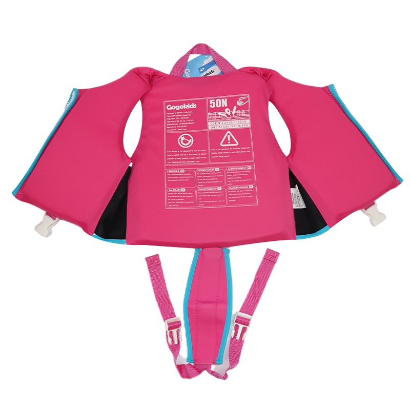 Gogokids Pink Life Jacket Kids Swim Vest Pool Float with Adjustable ...