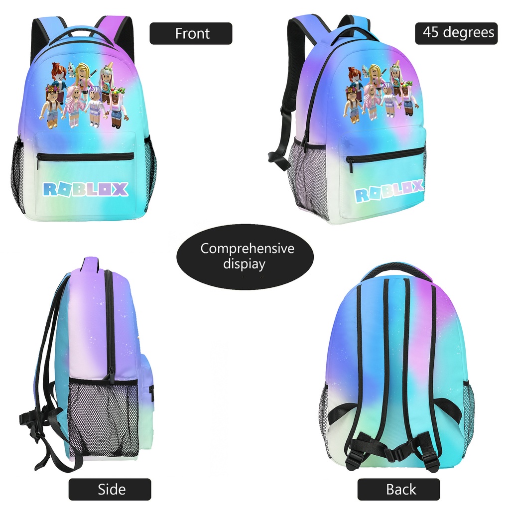 Rob Lox Bag Pack For Kids Boys Girls Roblox Robux Anime Cartoon School ...
