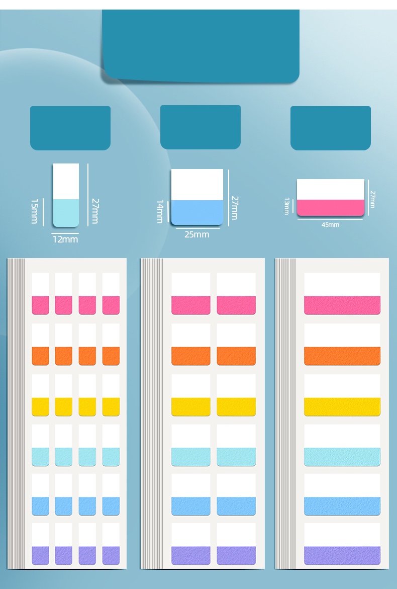 Index Label Stickers Fluorescent Sticky Notes Loose-Leaf Paper ...