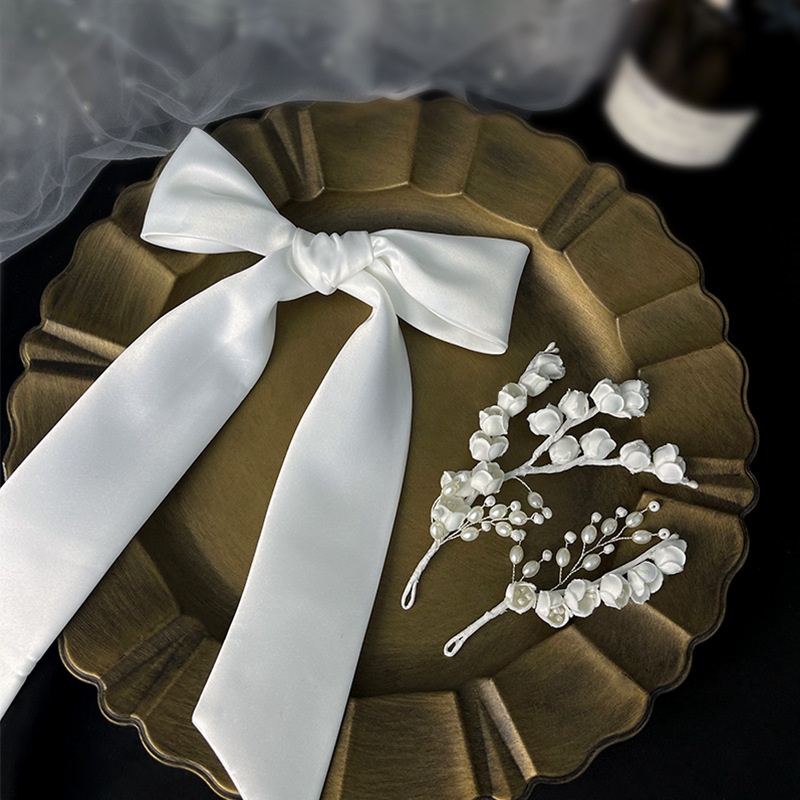 Fashion Super Fairy Lily of The Valley Bud Hairpin Hair Band Set Bride