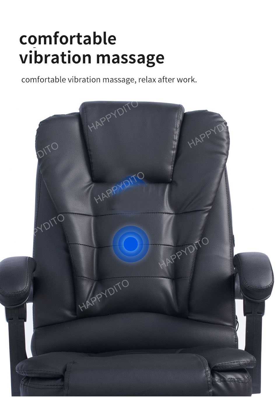 Leather Computer Chair Massager Office Chair Adjustable Comfort