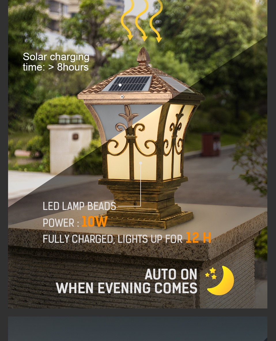 [Gift]Rong River 3 Colors 10W Solar Light Outdoor Waterproof Remote ...