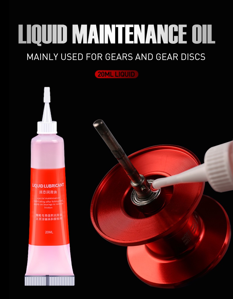 SEASIR Protective Grease20ml + Lubricant Oil20ml 2pcs For Fishing Reel ...