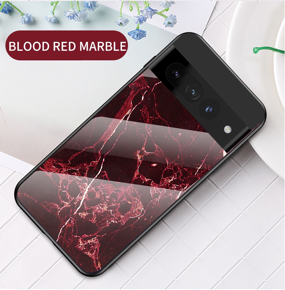 Painted Tempered Glass Hard Case For Google Pixel 7 6 Pro 5 5A 4A 5G ...